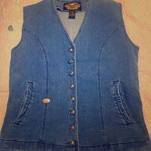 Harley Davidson denim vest